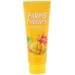 Doori Cosmetics, Farms Therapy, сверкающий крем для тела, манго, 200 мл