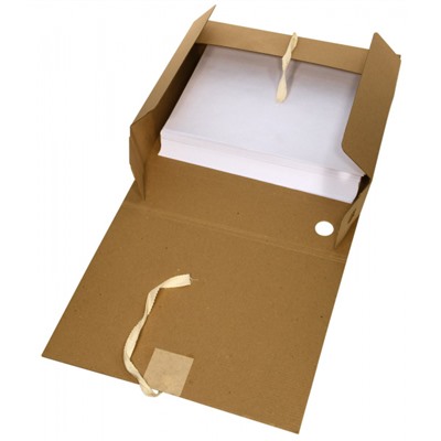 Короб архивный микрогофрокартон с завязками  75мм RB9175N inФОРМАТ