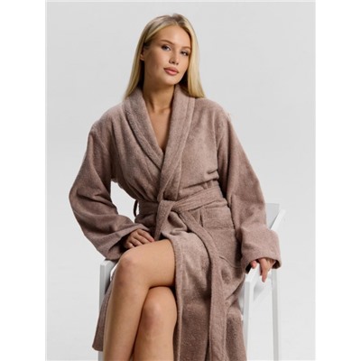Халат женский Комфорт-3 (Серо-бежевый)