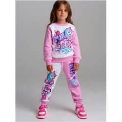 Комплект трикотажный для девочек: толстовка, брюки