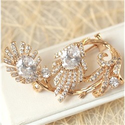 Брошь позолота H01-7682