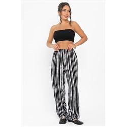 Брюки Роклетт (черно-белые) Б13955-10М