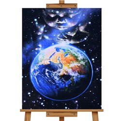 Мозаика алмазная "Земля" 40*50см.