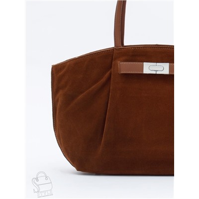 Сумка женская кожаная 2423YF brown Polina&Eiterou