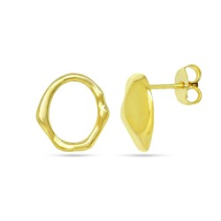 Серьги из серебра без вставки, ТЦС-8011лп