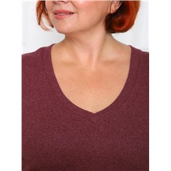 Футболка "Дубль" (Бордовый меланж)