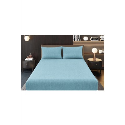 Простыня на резинке Страйп Меланж с высотой борта 25 см НАТАЛИ, 1127595