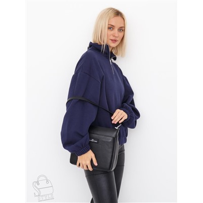 Сумка женская кожаная 2378Y black Polina&Eiterou