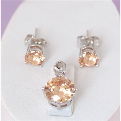 Комплект родий  Н01-8408