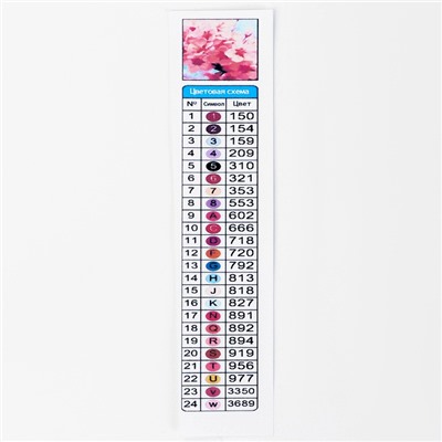 Алмазная вышивка полное заполнение «Цветы Вишни», на раме, 40×50 см