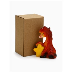 Фигурка новогодняя «Лошадка со звездой» полистоун 9 см