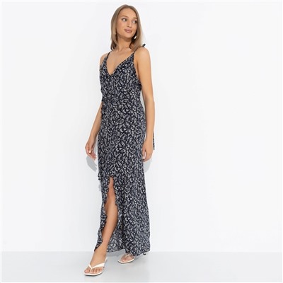 Платье из 100% вискозы, Хорошо быть мной (синее)