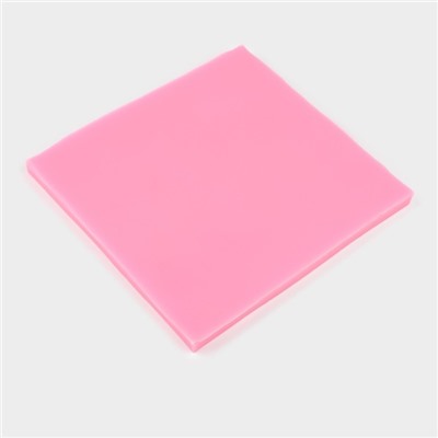 Молд для заливки «Вензеля», силикон, 13.6×12.6×0.8 см, розовый