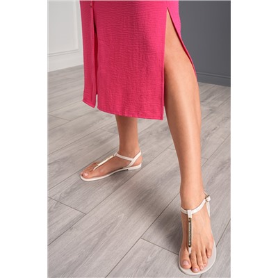 Женское платье-рубашка из ткани-жатка Happyfox