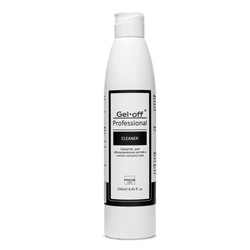 Средство для обезжиривания ногтей и снятия липкого слоя Gel*off Cleaner Professional, 250 мл