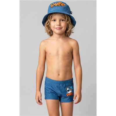 Комплект для мальчиков: плавки-шорты трикотажные, панама текстильная PLAYTODAY, 1244197