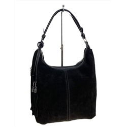 Женская сумка из натуральной замши искусственной кожи, цвет черный