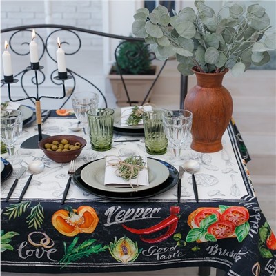 Скатерть «Этель» Delicious Fresh, 149×180 см, 100% хлопок, саржа 190 г/м²
