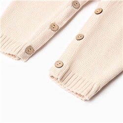 Комбинезон детский вязаный MINAKU, рост 74-80, цвет бежевый