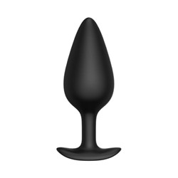 Черная анальная пробка Butt plug №04 - 10 см.