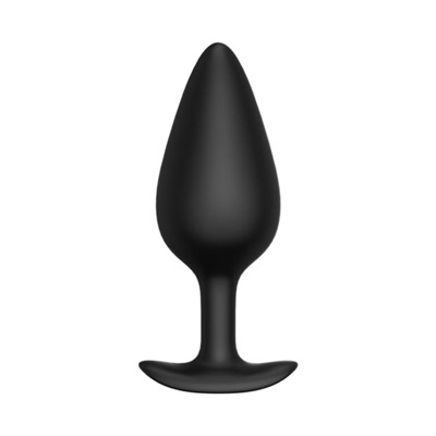 Черная анальная пробка Butt plug №04 - 10 см.