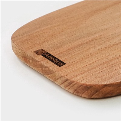 Маслёнка - сырница деревянная с крышкой Adelica, 17×11×6.5 см, берёза