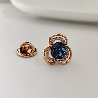 Брошь-значок с кристаллами Swarovski