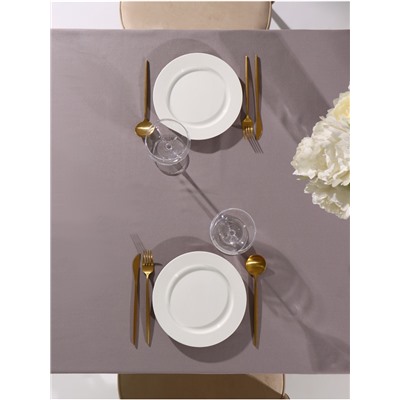 Скатерть Этель ECO, цвет серый, 136×180/±6 см, 70% хл, 30% лён, 190 г/м²