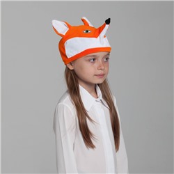 Карнавальная шапка «Лиса», велюр, хлопок, р-р 52-57