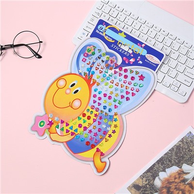 Детские сережки-наклейки большой набор (70-104 пары)