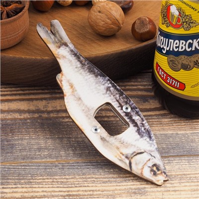 Открывашка для пива Дарим Красиво «Вобла», 16.5×5×0.5 см, дерево