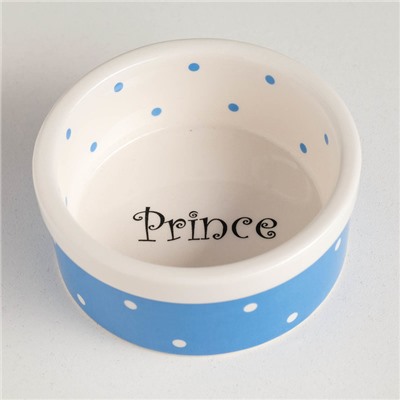 Миска малая Prince, 100 мл, 8.5×3.5 см, керамика, голубая