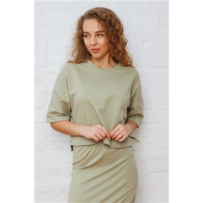 Костюм трикотажный с топом и юбкой 375