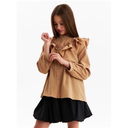 Блузка для девочки MINAKU, бежевая, рост 122 см