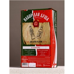 Подарочный набор «Для душа и души», гель для душа во флаконе виски и гель для душа кола, 2×250 мл, Чистое счастье