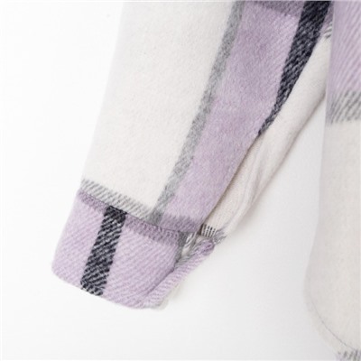 Рубашка женская утепленная MIST, размер 48, лиловая