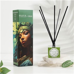 Диффузор ароматический MAYA MOTHER NATURE KISS с палочками, аромат лемонграсса, агавы, мимозы для дома, 50 мл