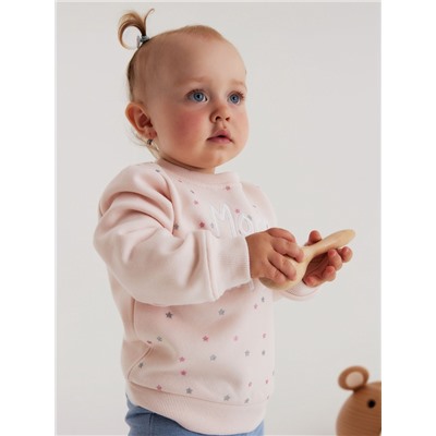 Свитшот для девочки «Крошка Я», рост 68-74 см, розовый