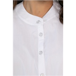 Блуза с завязками Ажур (белая) Б14386-10М