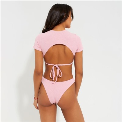Купальник раздельный MINAKU с топом цвет розовый, размер 46
