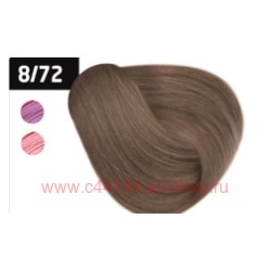 OLLIN SILK TOUCH  8/72 светло-русый коричнево-фиолетовый 60мл Безаммиачный стойкий краситель для вол