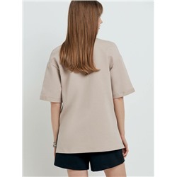 Джемпер женский CONTE Oversize-футболка из футера с удлиненной спинкой LD 1876