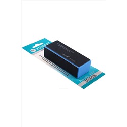 Zinger Бафик для шлифовки ногтей 4-х сторонний / Classic EK-102, 150/180/220/320 грит, черно-синий KRISTALLER, 1110374