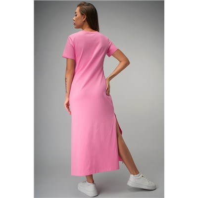 Однотонное женское платье-футболка Happyfox