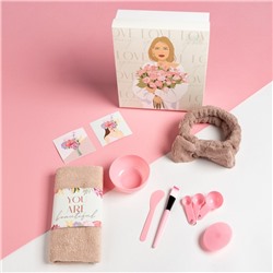 Набор подарочный «Этель» Spring, полотенце, спонж