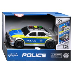 Машина "Полиция" 1:32 (свет, звук) в коробке
