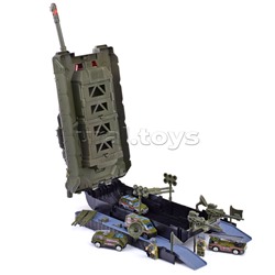 Танк XZ-697 с набором машин, на батарейках, в коробке