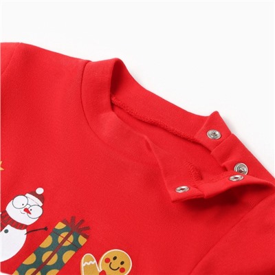 Костюм детский новогодний (кофточка, штанишки) «Крошка Я. Зимние друзья», рост 92-98 см