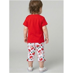 Брюки детские трикотажные для девочек (легинсы укороченные), 2 пары в комплекте