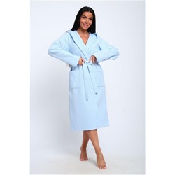 Халат с капюшоном ХВК (Небесно-голубой)